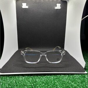 Chrome Hearts Transparent Rectangular Glasses